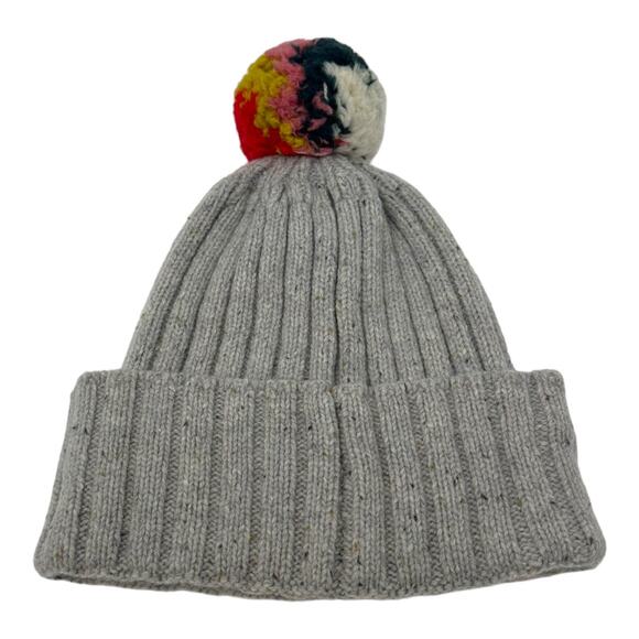 Madewell Multicolor Pom Beanie Gray One Size - Picture 5 of 7